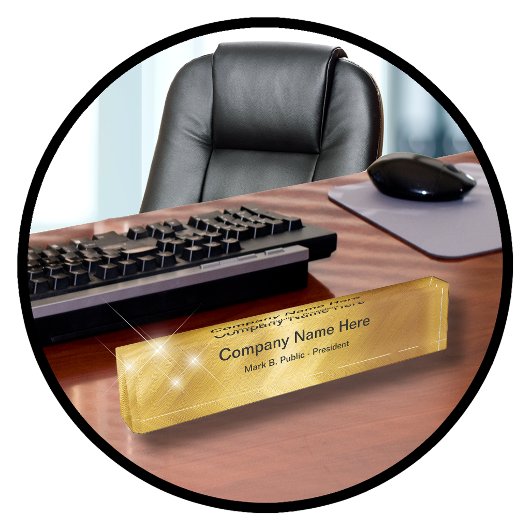 Plaques de bureau de direction élégantes