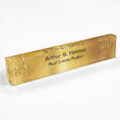 Plaques de bureau exécutives de luxe pour l'immobi