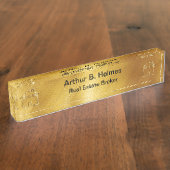 Plaques de bureau exécutives de luxe pour l'immobi (Taille)