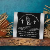 Plaques de l'anniversaire du pasteur, écritures (Côté)