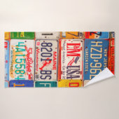 Plaques de licence américaines Art America (Serviette de bain)