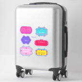 Plaques de livres Saint-Valentin Étiquette (Sur valise)