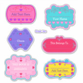 Plaques de livres Saint-Valentin Étiquette (Devant)