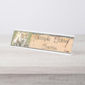 Plaques de nom animaux de chat. (Devant)