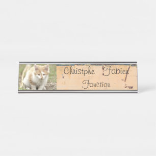 Plaques de nom animaux de chat.