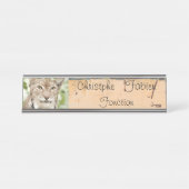 Plaques de nom chat lynx 1 . animaux. (Devant)