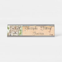 Plaques de nom chat lynx 1 . animaux.