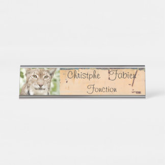 Plaques de nom chat lynx 1 . animaux.