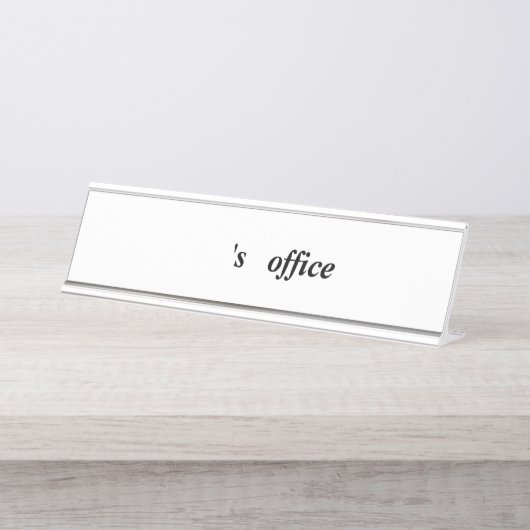 Plaques de nom de bureau (Devant)