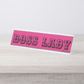 PLAQUES DE NOM DE BUREAU DE LA DAME BOSS (Devant)