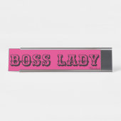 PLAQUES DE NOM DE BUREAU DE LA DAME BOSS (Devant)