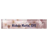 Plaques de nom de directrice financière exécutive  (Devant)