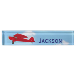 Plaques de nom du bureau de l'avion vintage