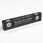 Plaques de nom du bureau du capitaine de bateau