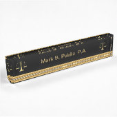 Plaques de nom du bureau du procureur