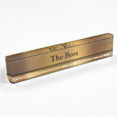 Plaques de nom du bureau exécutif Boss