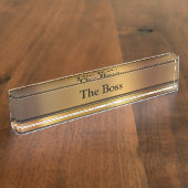 Plaques de nom du bureau exécutif Boss (Taille)