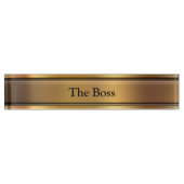 Plaques de nom du bureau exécutif Boss (Devant)