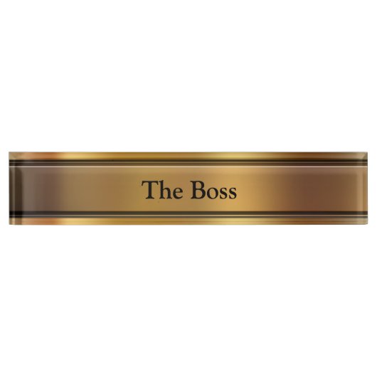 Plaques de nom du bureau exécutif Boss (Devant)
