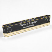 Plaques de nom du bureau exécutif de notaire class