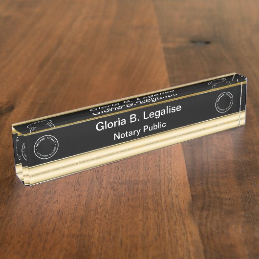 Plaques de nom du bureau exécutif de notaire class (Taille)