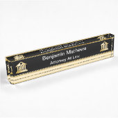 Plaques de nom du bureau exécutif de procureur cla