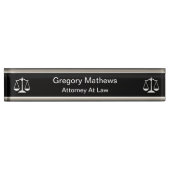Plaques de nom du bureau exécutif de procureur cla (Devant)