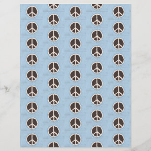 Plaques de Paix Chocolat Motif Papier à papier