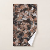 Plaques de peinture noire, Brown et grise (Serviette à main)