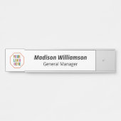 Plaques de porte de bureau interchangeables avec l (Devant)