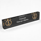 Plaques d'identification chiques de capitaine Desk