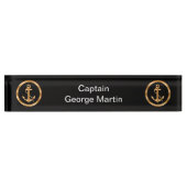 Plaques d'identification chiques de capitaine Desk (Devant)