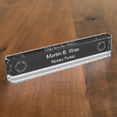 Plaques d'identification de bureau exécutif chic (Taille)