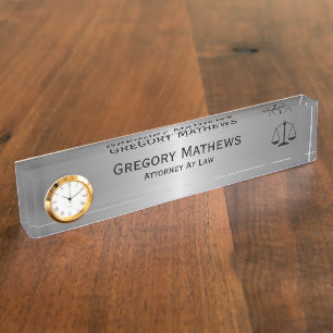 Plaques d'identification de bureau exécutif de