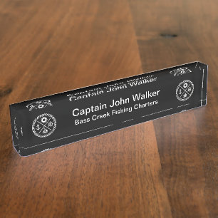 Plaques d'identification de capitaine Desk de