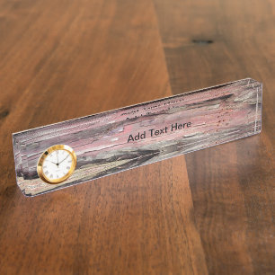 Plaques d'identification d'écorce en bois d'arbre