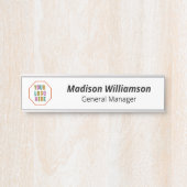 Plaques d'identification interchangeables avec log (Devant)