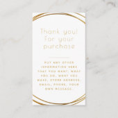 Plaques d'or insérez la carte pour les commandes c (Devant)