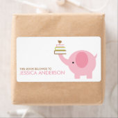 Plaques éléphantes roses Étiquettes (En situation)