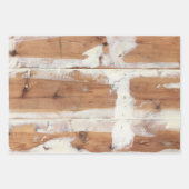 Plaques en bois rustique enveloppant feuilles de p (Devant 3)