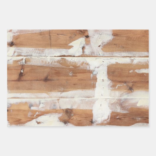 Plaques en bois rustique enveloppant feuilles de p (Devant 2)