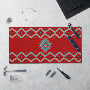 Plaques sud-ouest rouge et turquoise