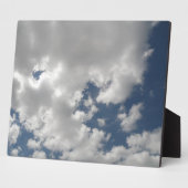Plaquette Bewolkte Lucht Fotoplaat (Zijkant)