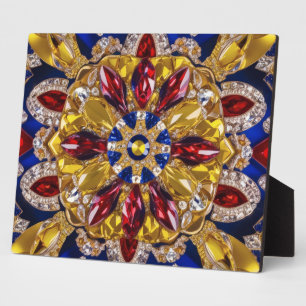 Plaquette met Colombia Kleuren Modern Design Fotoplaat