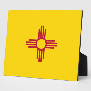 Plaquette met de vlag van New Mexico Fotoplaat