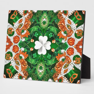 Plaquette met Ierland Kleuren Modern Design Fotoplaat