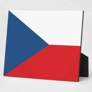 Plaquette met vlag van Tsjechië Fotoplaat