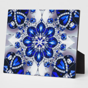 Plaquette met witte blauwe kleuren Modern Design Fotoplaat