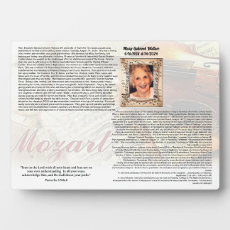 Plaquette voor vrienden fotoplaat