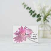 Plasher Bleek bloemblaadjes Professioneel 3,5" x 2 Visitekaartje (Staand voorkant)